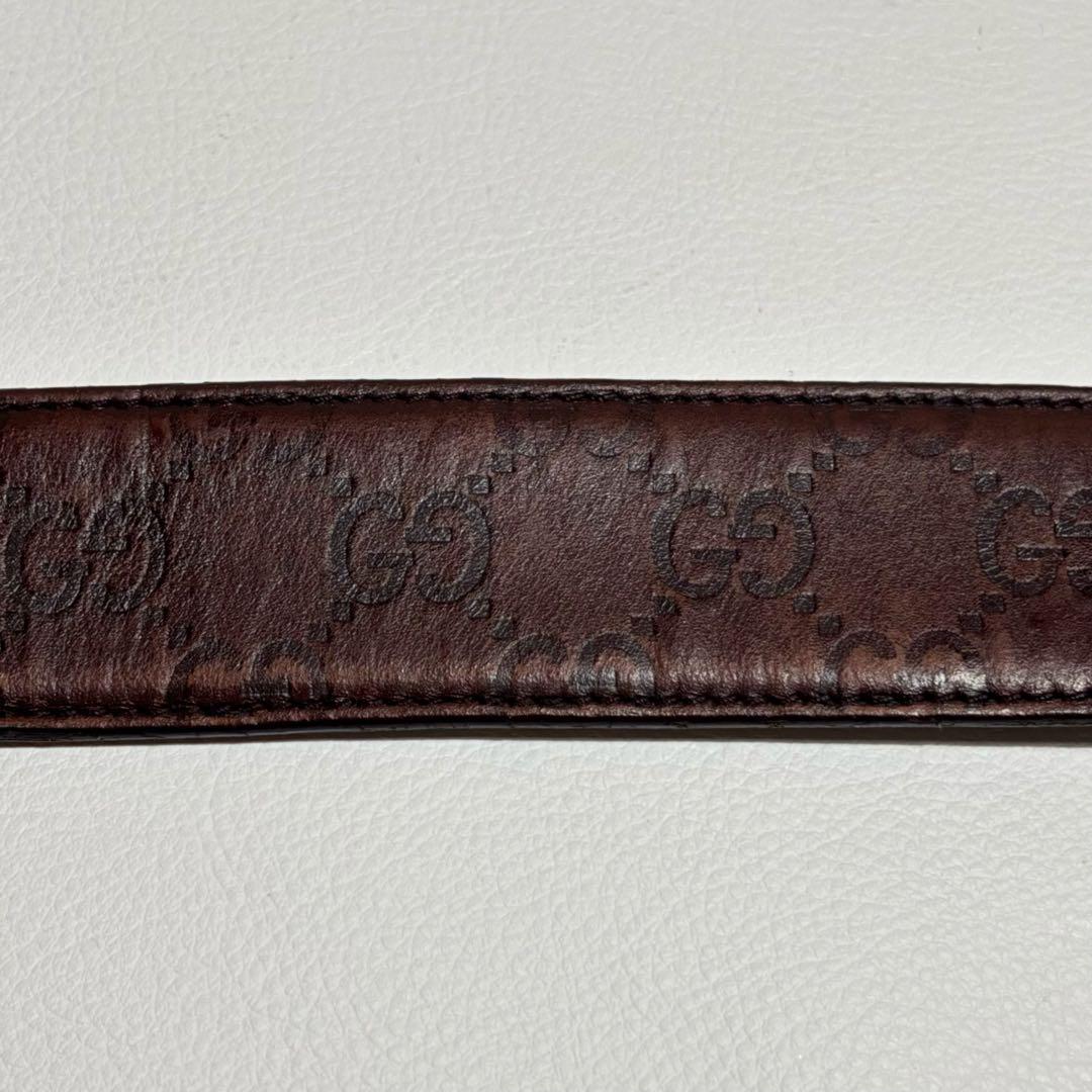GUCCI グッチ シマ イタリア製 インターロッキング ブラウン イタリア製