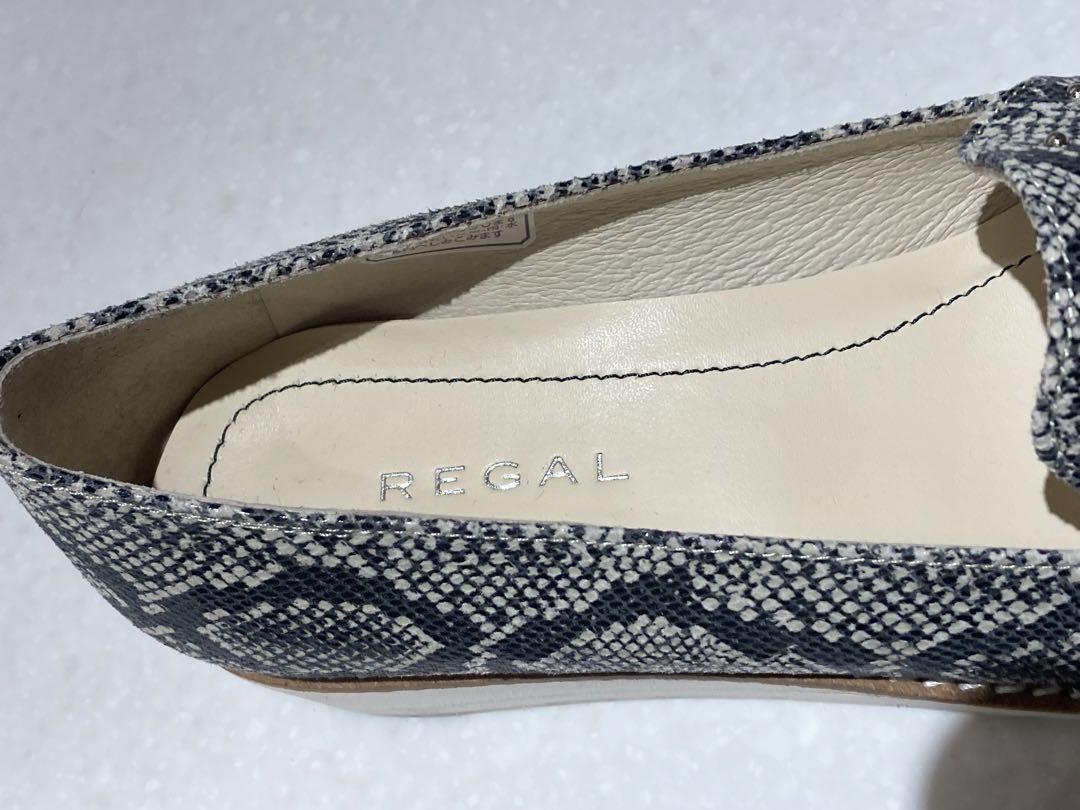 美品　REGAL WALKER ヘビ柄 ローファーシューズ　23.5cm 箱付き