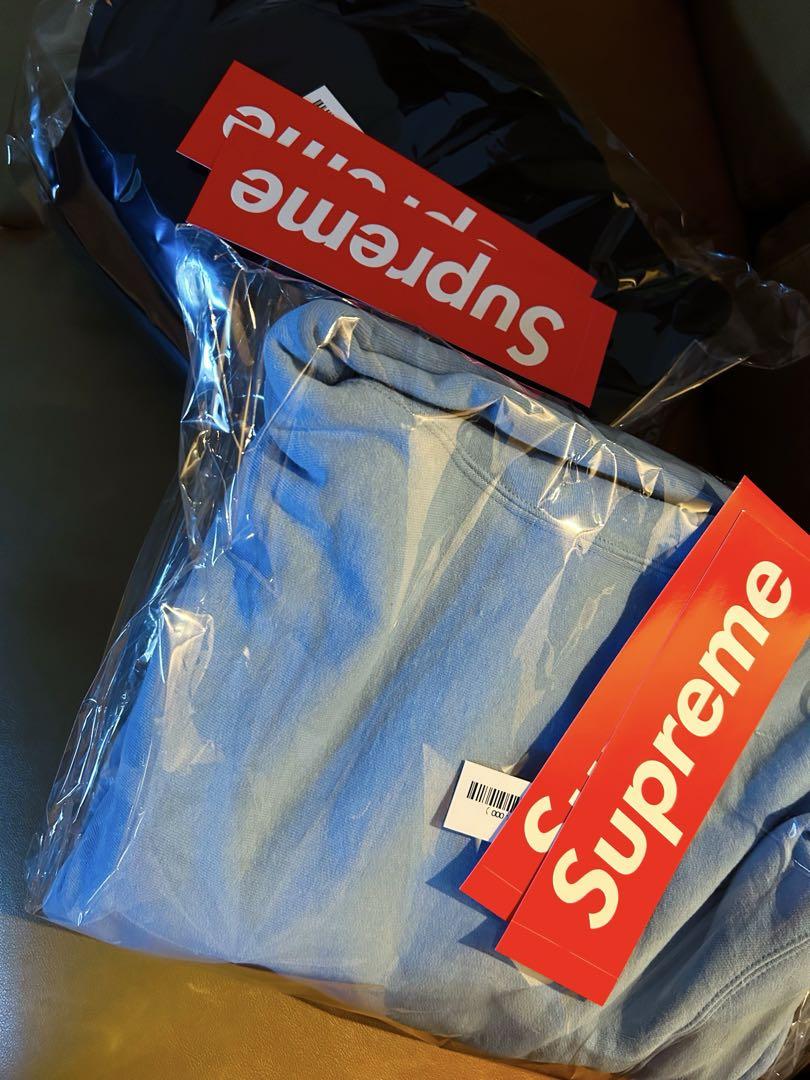 Supreme satin appliqué fooded sweatshirt