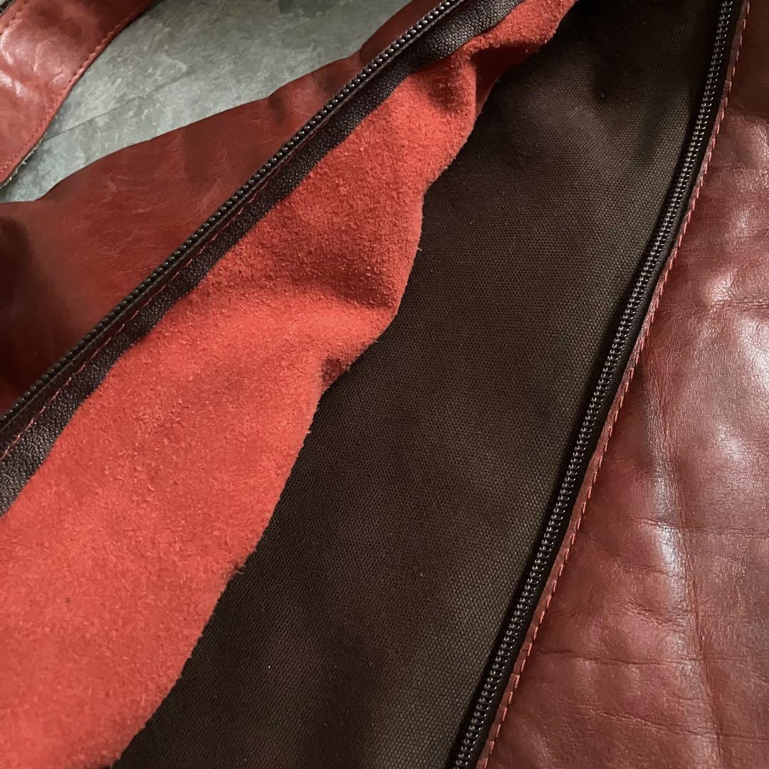 バッグ real leather deformed shoulder bag Y2K