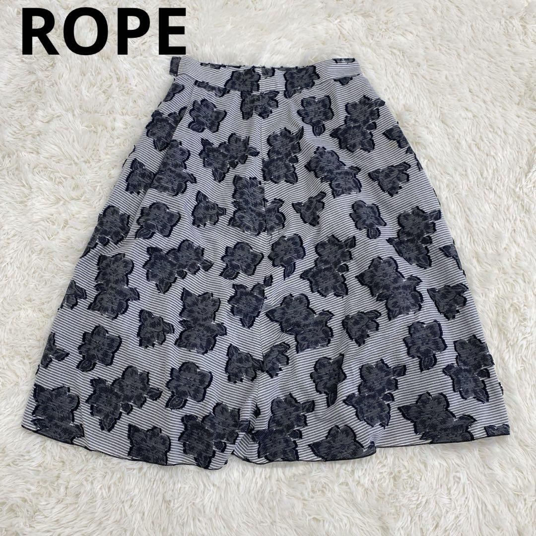 【ROPE ロペ】フレアスカート(M)花柄/カジュアル/レディース/美品