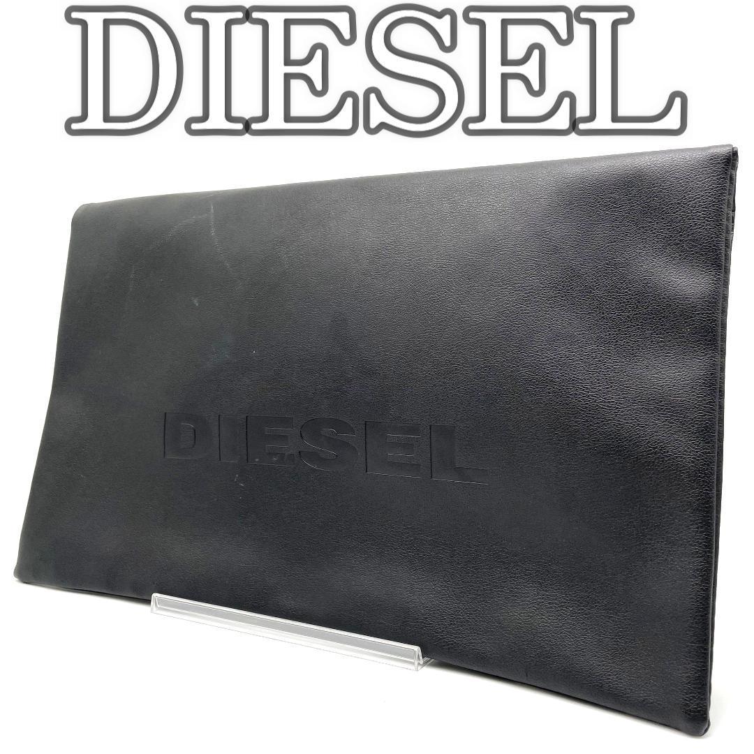 DIESEL ディーゼル クラッチバッグ レザー ブラック