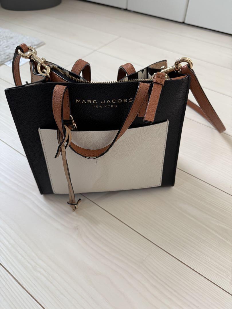 MARC JACOBS 黒/ベージュ ハンドバッグ