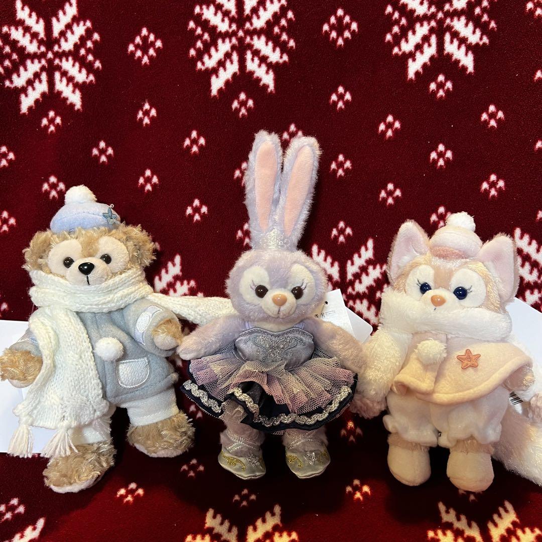 ダンシングスノーフレークス　ぬいぐるみバッジ リーナベル ステラルー ダッフィー
