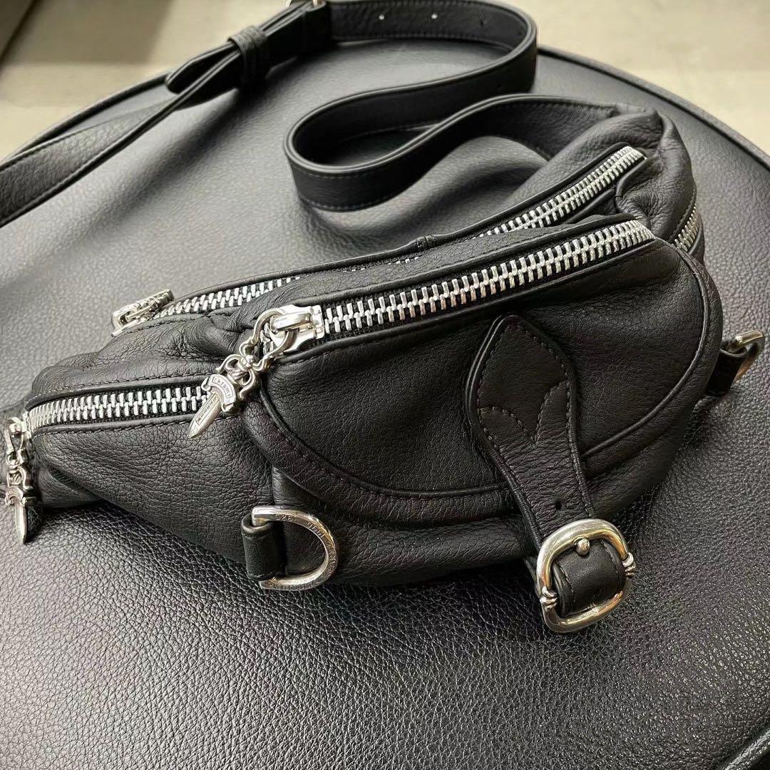 ◆再々入荷！スナットパック ウエストバック ボディバッグ ダガー 付高級感あり！