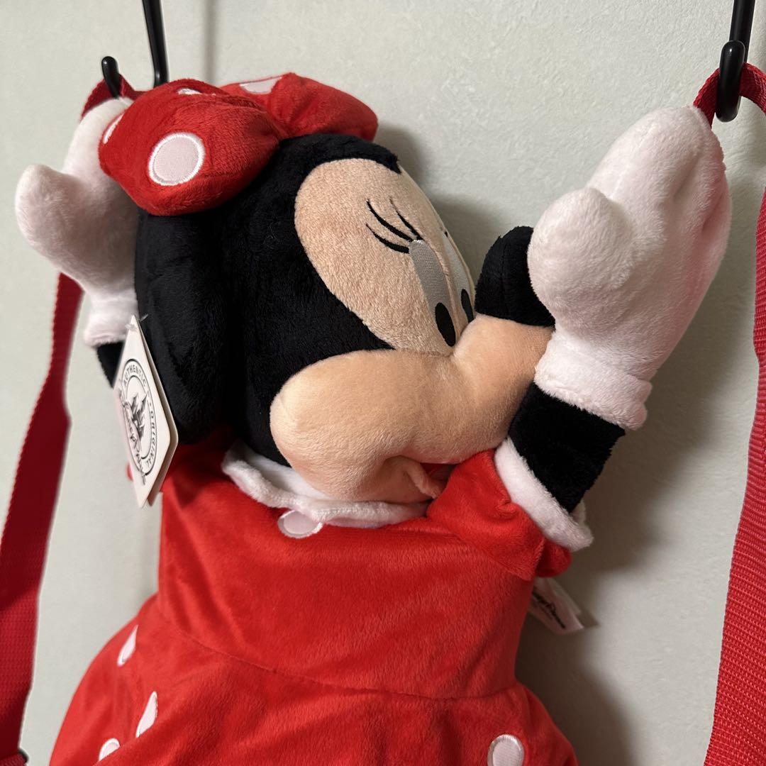新品タグ付き◇海外ディズニー◇ミニーちゃんぬいぐるみ おんぶ