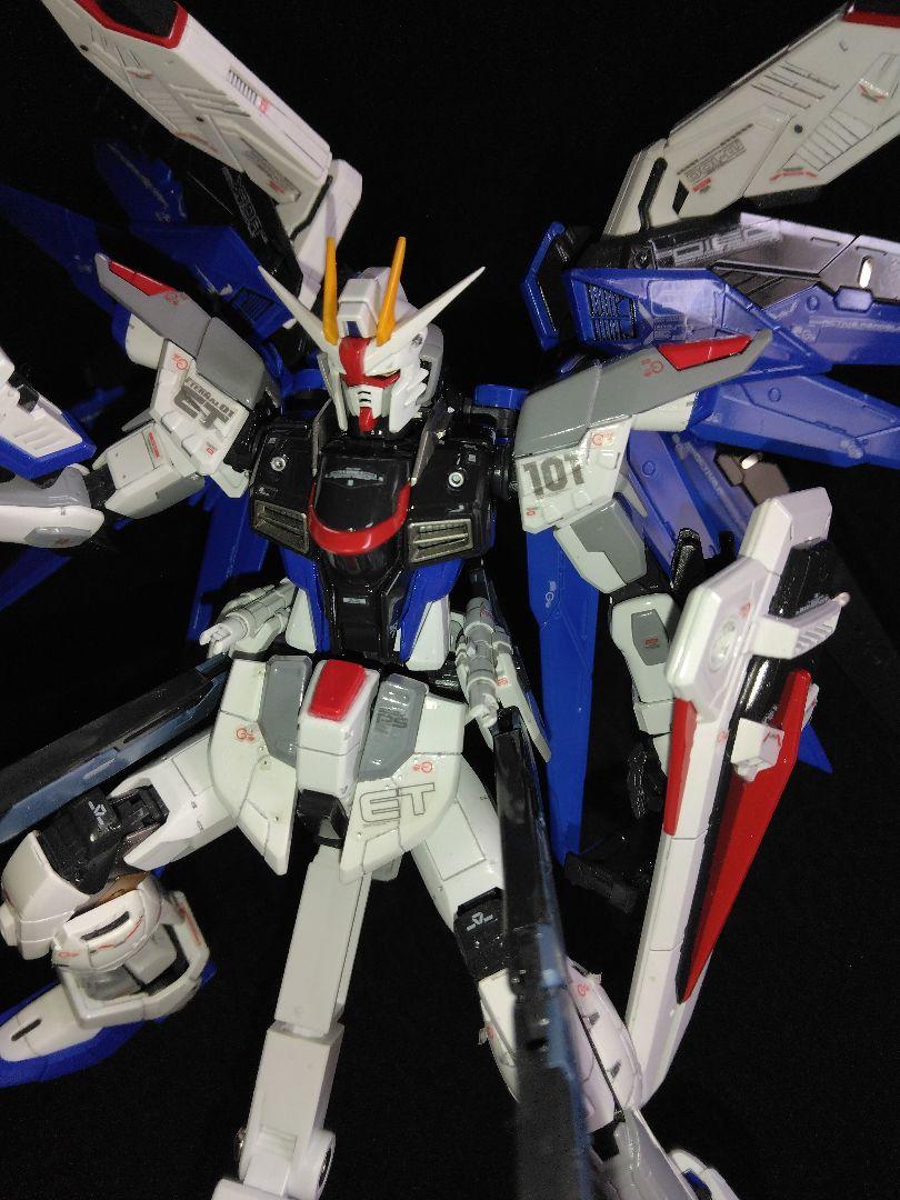 七夕特価【塗装済 完成品】RG 1/144 フリーダムガンダム 光沢塗装
