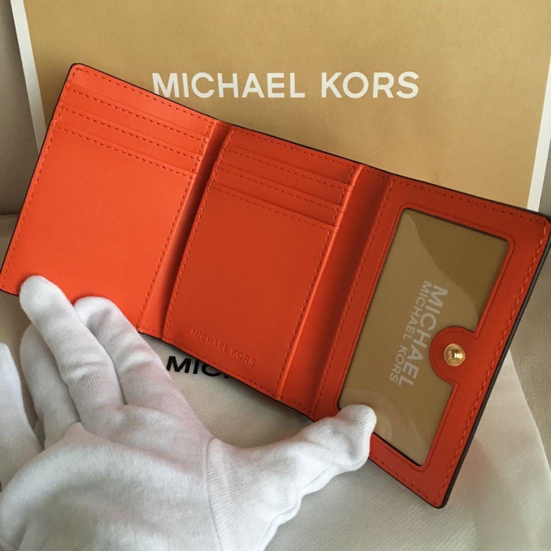新品 マイケルコース MICHEAL KORS 財布 シグネチャー オレンジ