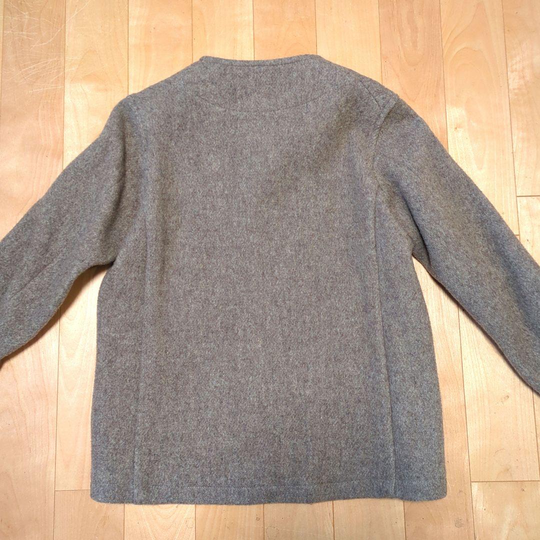 DANTON　ウールモッサ　ノーカラジャケット 38
