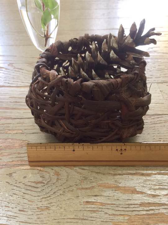 山葡萄インテリア花籠秋田県産