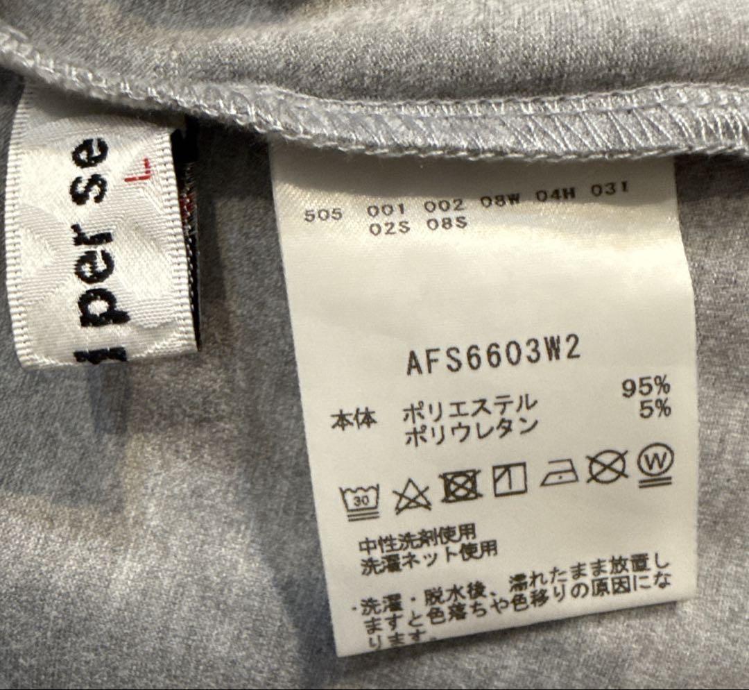 and per seアンパスィ　レディース　モックネック　半袖シャツ　ウェア　L