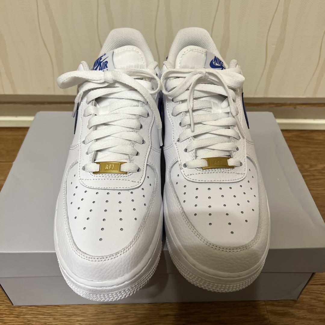 美品！ Nike Air Force 1 ホワイト/ブルー 27cm