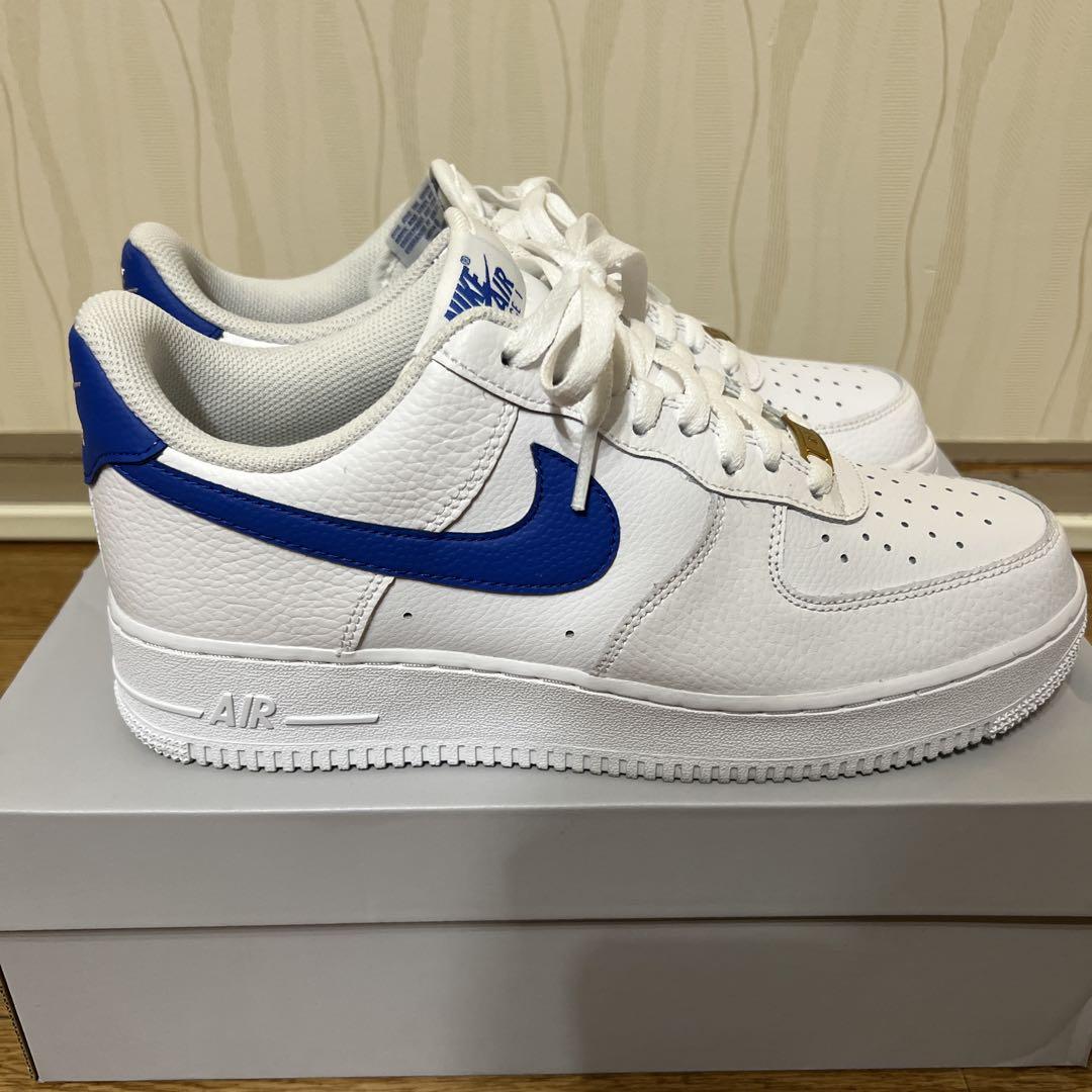 美品！ Nike Air Force 1 ホワイト/ブルー 27cm