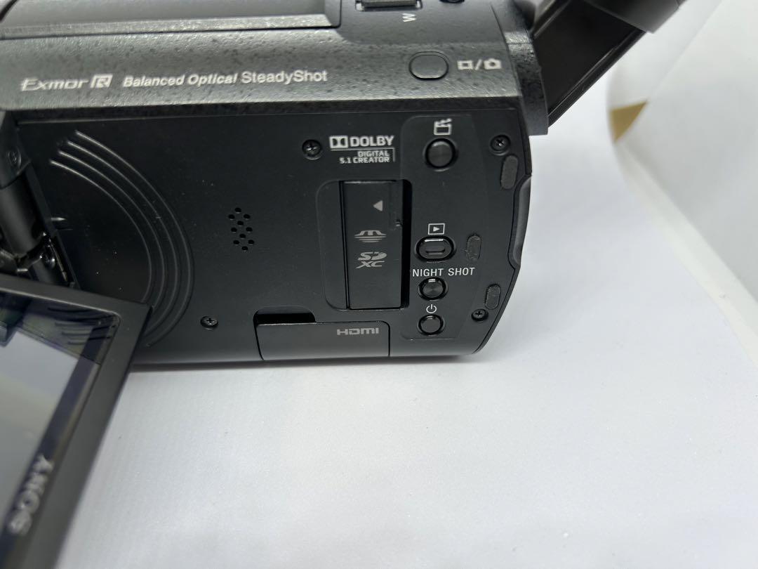 SONY 4K FDR-AX60 PLフィルター・三脚・バッテリーなど付き レンタル] ソニー 4Kビデオカメラ FDR-AX60 ビデオカメラ用三脚