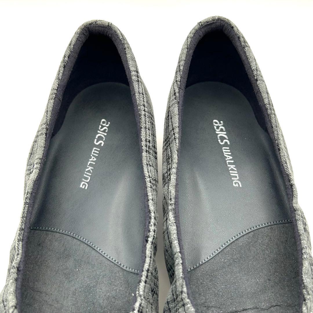 未使用級✨ ASICS WALKING 【25㎝EE】 バレエシューズ グレー 未使用級✨ ASICS WALKING 【25㎝EE】 バレエシューズ グレー