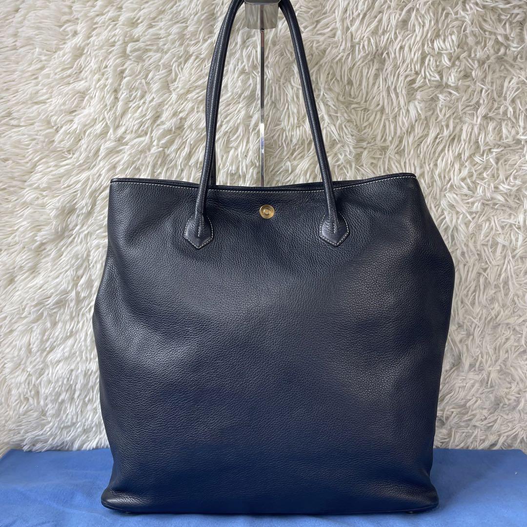 【美品】シセイ LD MARRONE リンドス 943 トートバッグ 縦型 本革