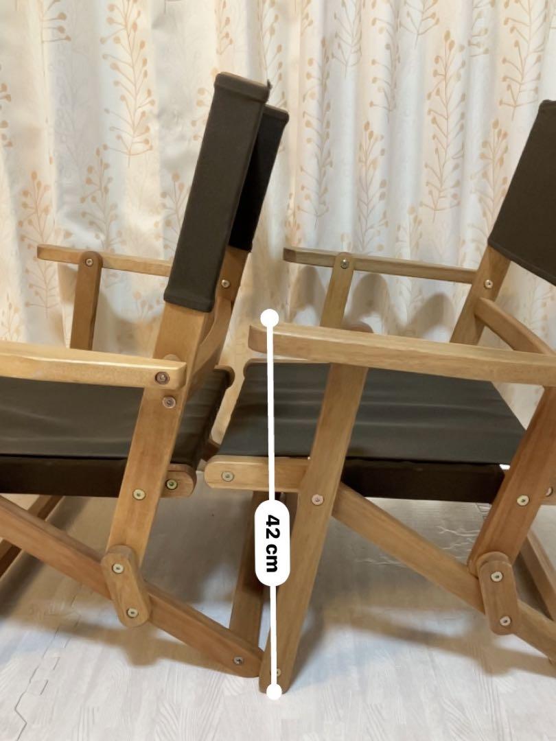 折りたたみ　アウトドアチェア　木製　アウトドア　ローチェア　キャンプ　ニトリ