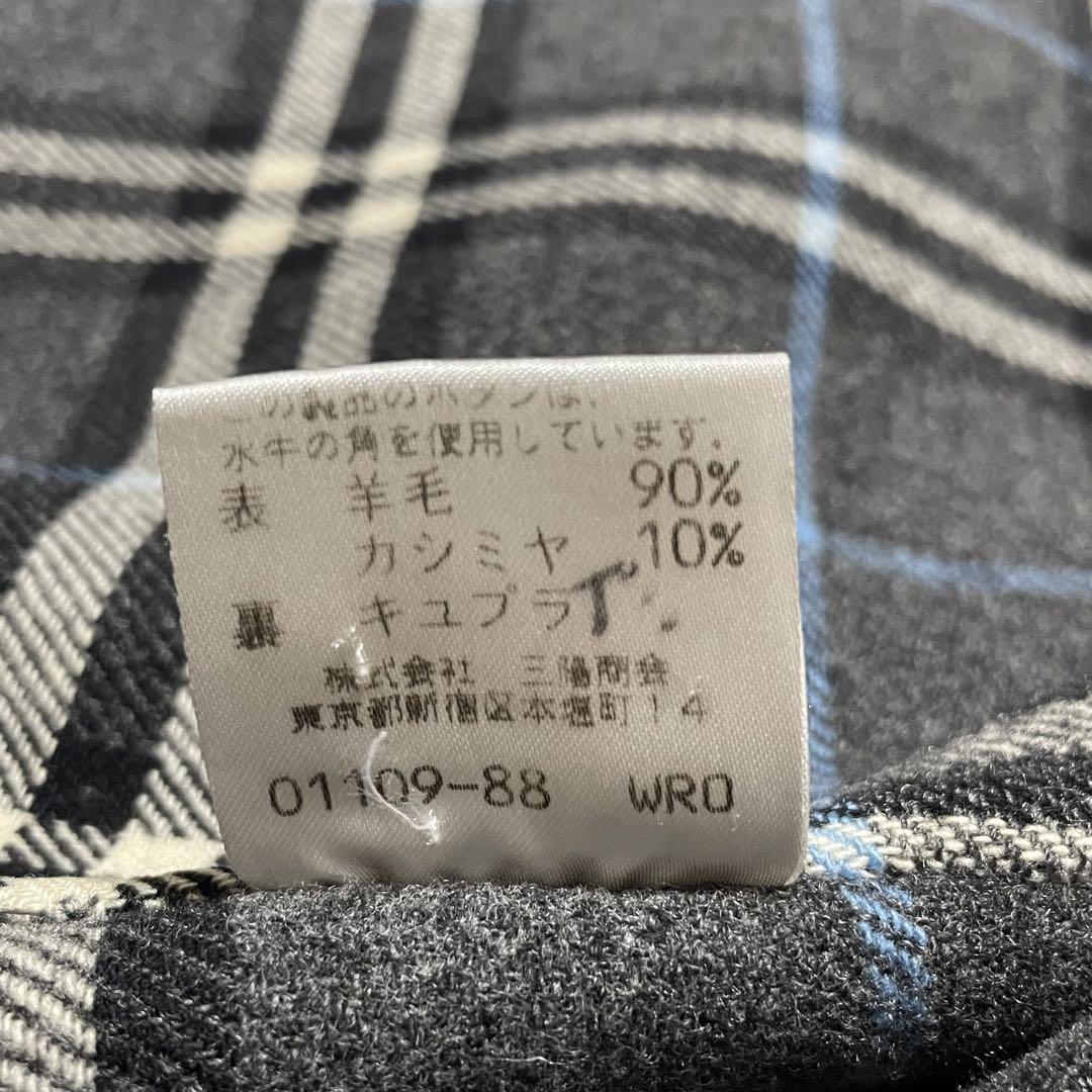 バーバリーズ ダッフルコート カシミヤ グレー ノバチェック 40 ✨美品✨高級感✨バーバリーズ ダッフルコート ノバチェック