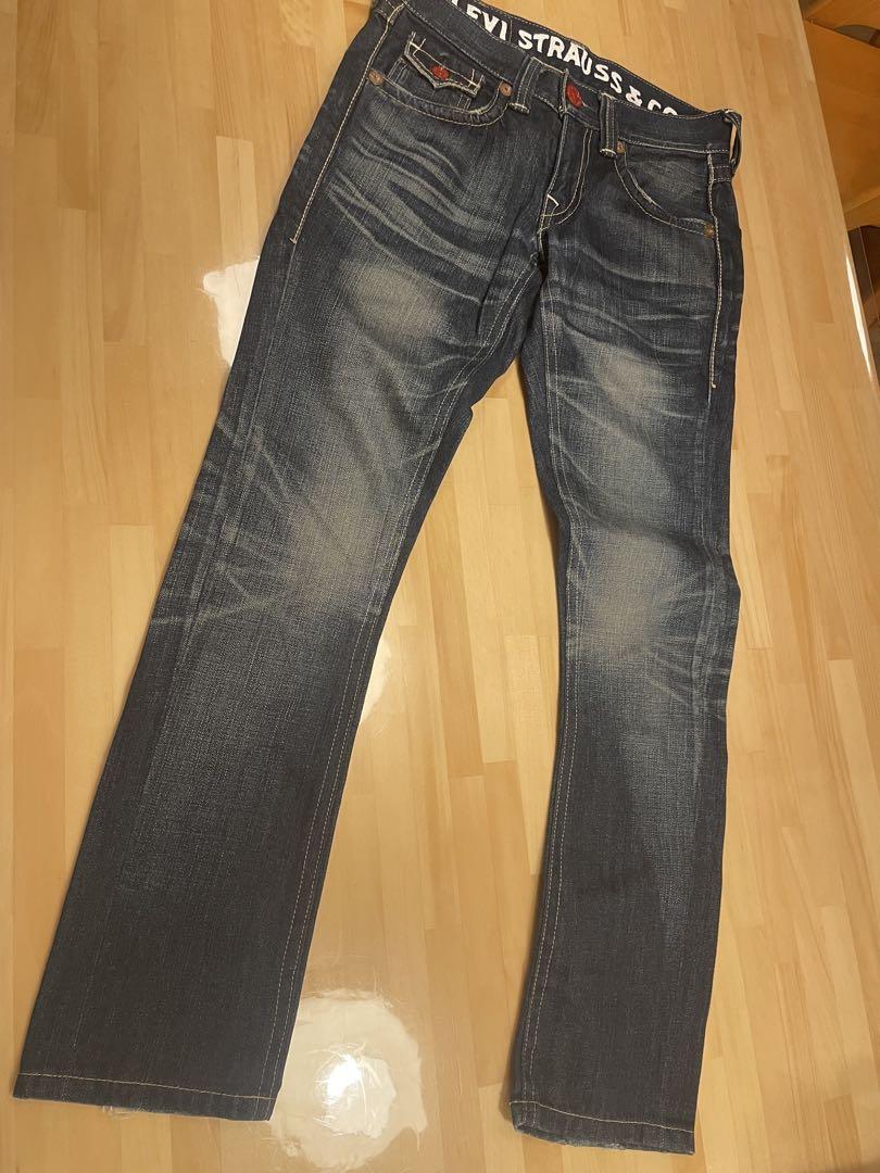 リーバイス507 赤ラッカーボタン ストレートカット デニム W29