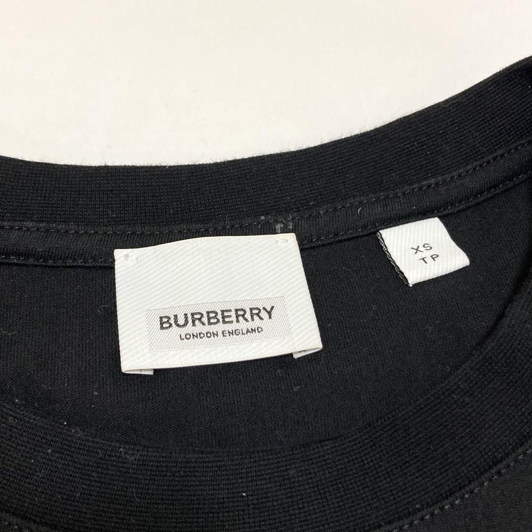 美品 BURBERRY バーバリー ホースフェリー ロゴ Tシャツ ブラックXS