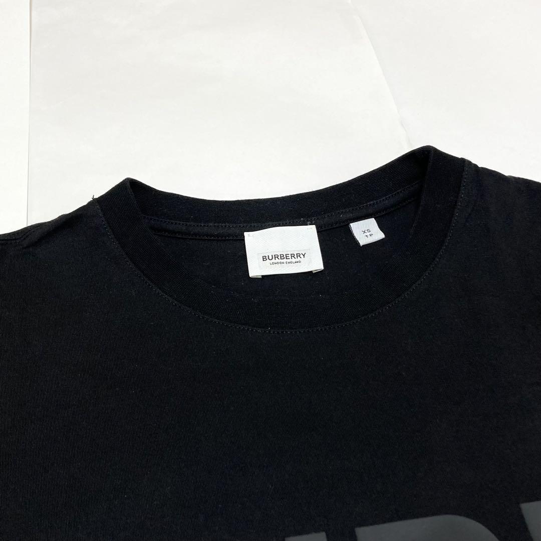美品 BURBERRY バーバリー ホースフェリー ロゴ Tシャツ ブラックXS