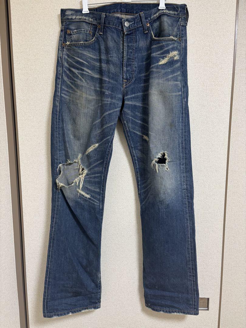 Levi's 501 ストレートデニム W34 L32 クラッシュ　フェード 6,200円