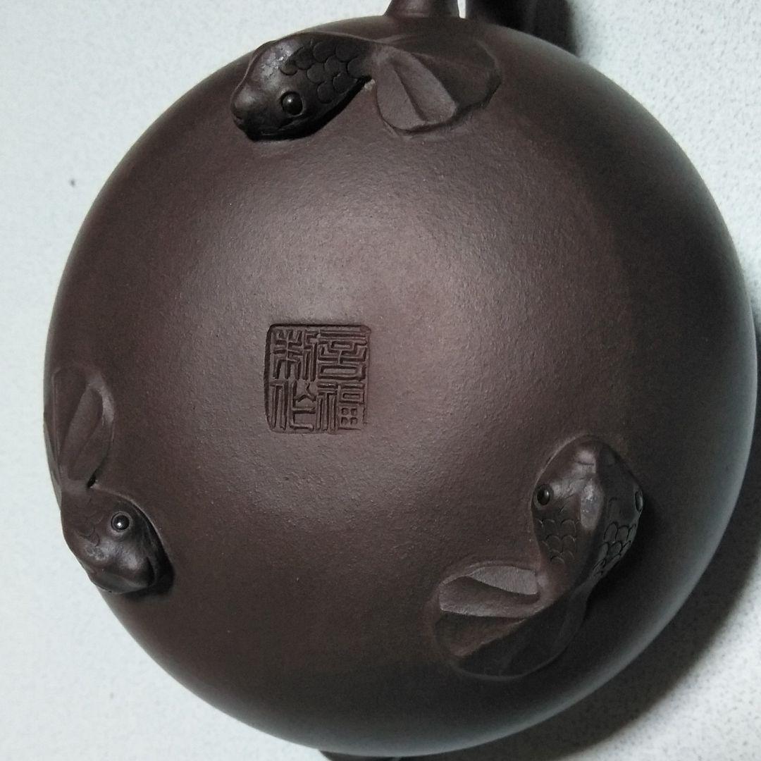 らんちゅう 朱泥 中国 急須 46ZL2-m11054964160 インテリア