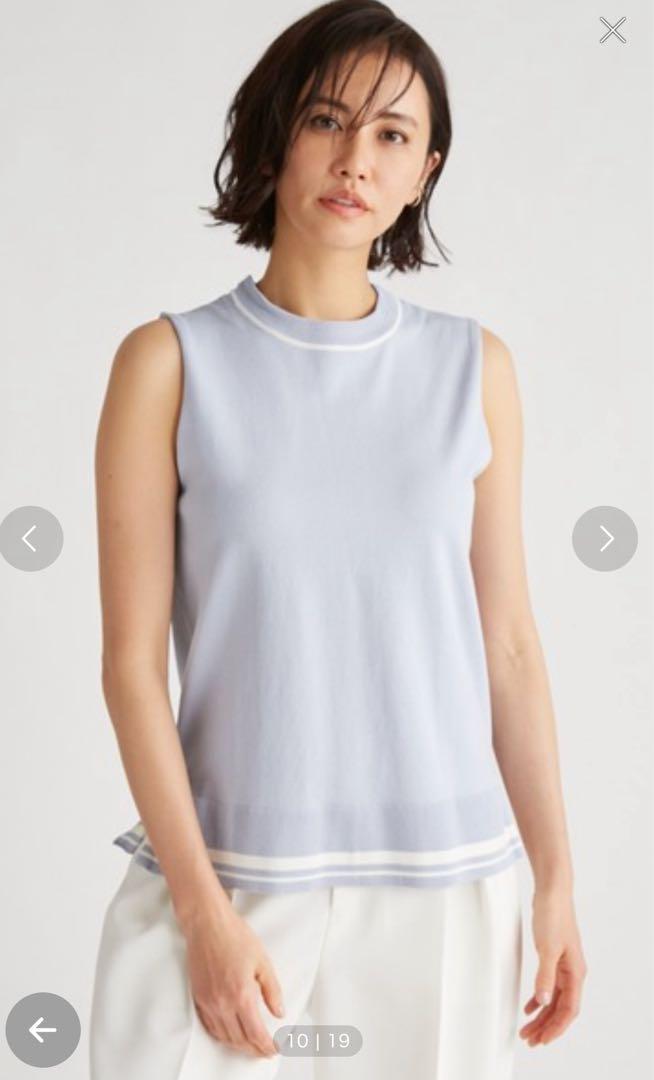 ✨美品✨ セルフォード 2Way 洗濯可能 ケーププルオーバー ニット ブルー ✨美品✨ セルフォード 2Way 洗濯可能 ケーププルオーバー