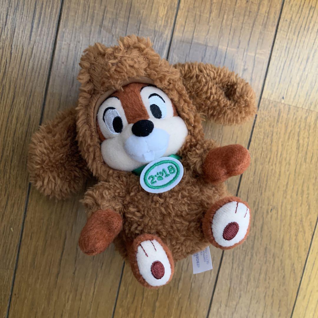 TDR戌年　チップデールぬいぐるみバッジ