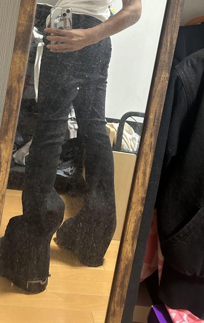 激渋　Rick owens bolan似　フレアデニム Rick owens bolan 似 フレアデニム - メルカリ