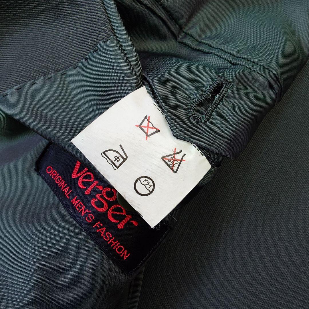 【美品】90s Vintage イギリス生地 オリーブ スリーピース スーツ