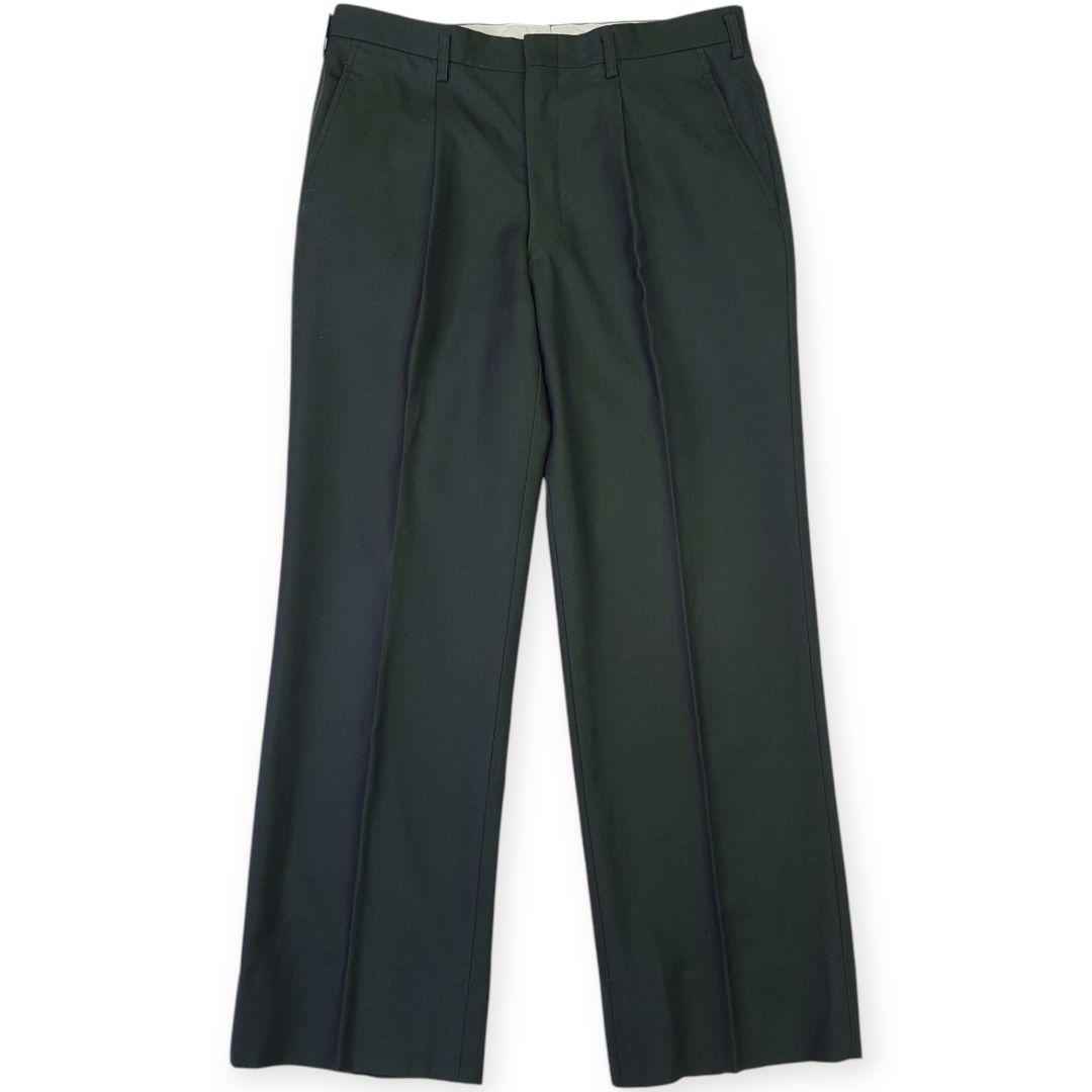 【美品】90s Vintage イギリス生地 オリーブ スリーピース スーツ