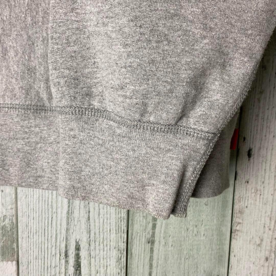 【※希少】シュプリーム★キルトレザー Sロゴ 肉厚スウェットパーカー L グレー 【※希少】シュプリーム★キルトレザー Sロゴ 肉厚スウェットパーカー L グレー