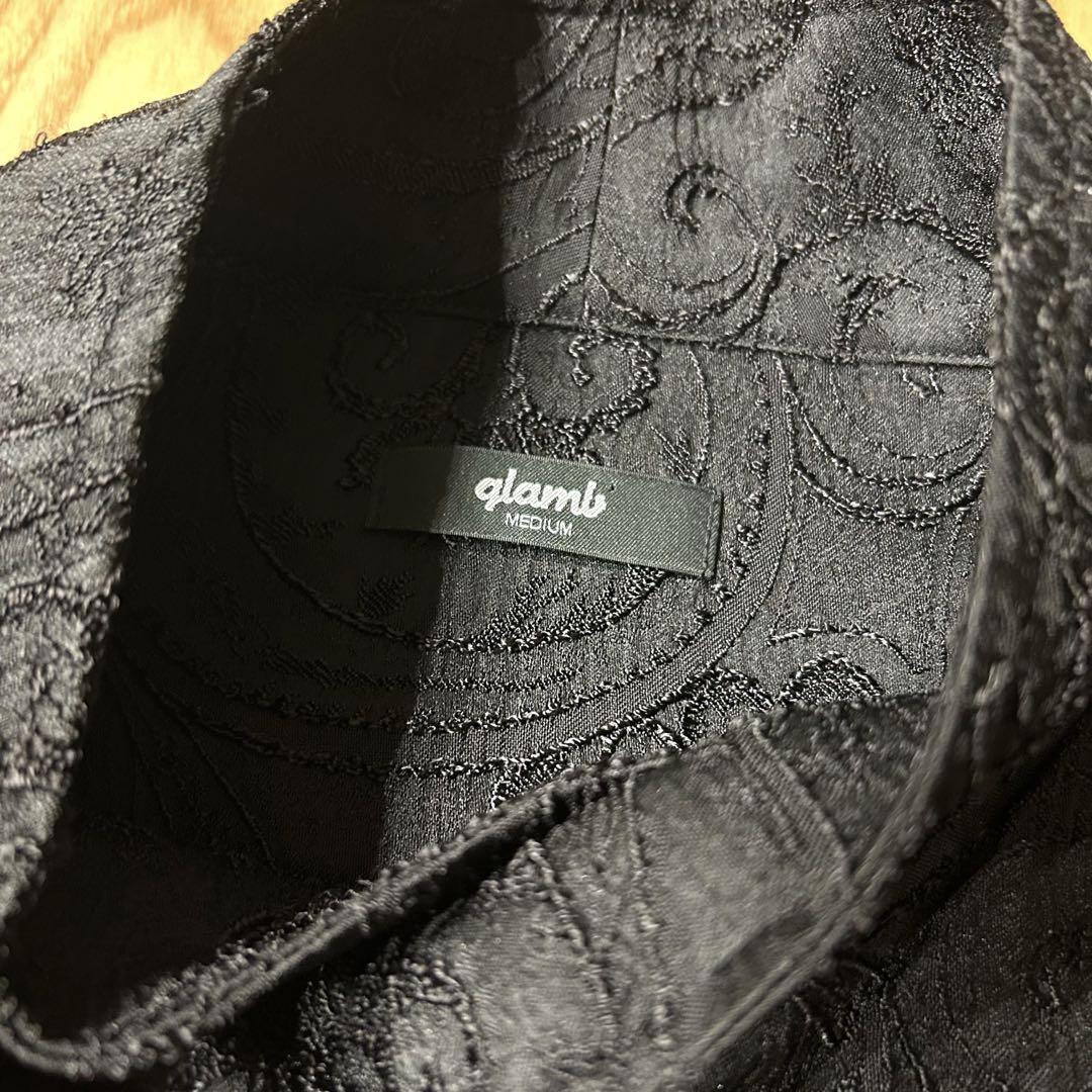 glamb グラム Stand Collar スタンドカラーペイズリーシャツ