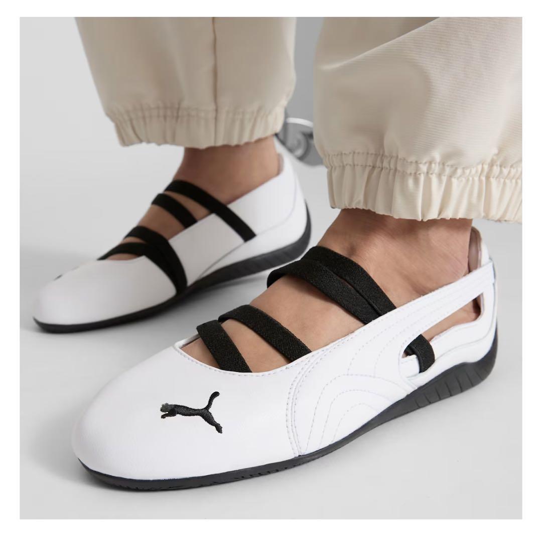 春夏新作モデル Puma スピードキャット バレエ ホワイト/ブラック-日本未入荷 バレエ