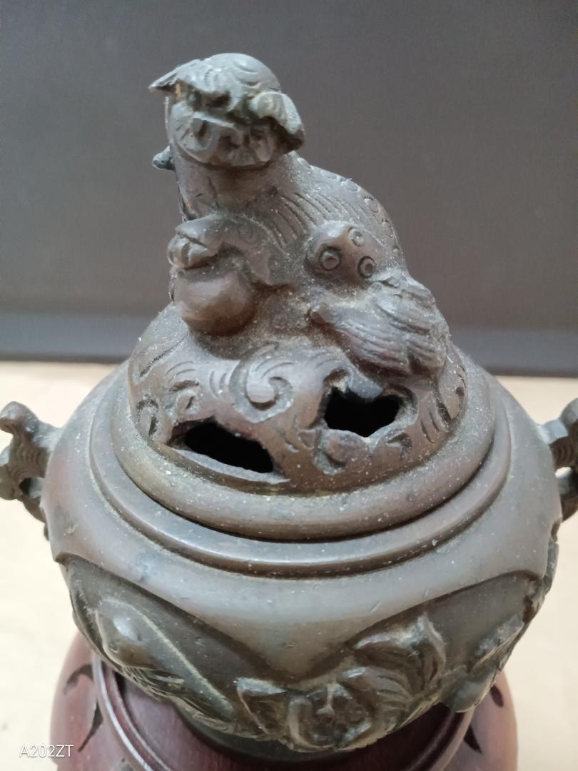 香炉 骨董 美術 豆香炉Ω