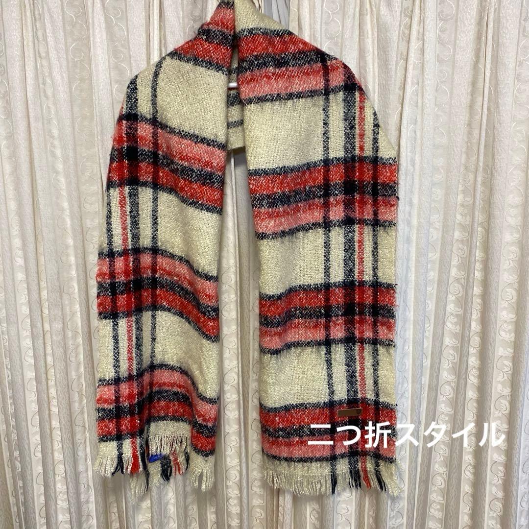 ブルーレーベル　BLUELABEL CRESTBRIDGE　大判ストール　ひざ掛