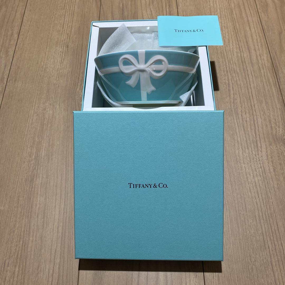輝く高品質な TIFFANY&CO ブルーリボン サラダボール セット 新品未