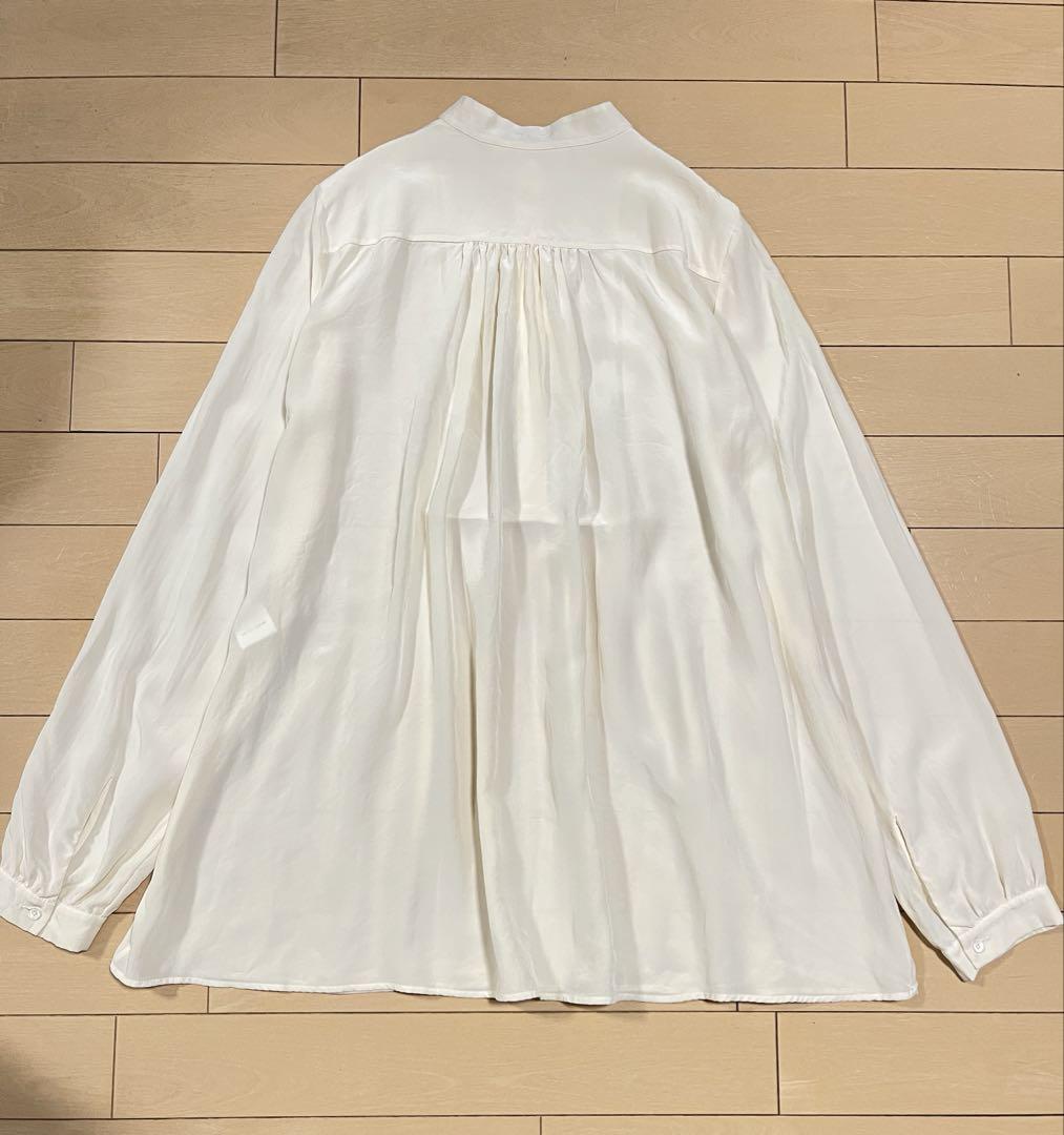 Chloe クロエ　シルク　スタンドカラー　チュニックブラウス　長袖　レース