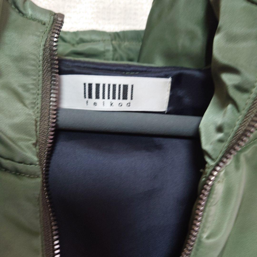 felkod High Neck Hooded MA−1ジャケットL