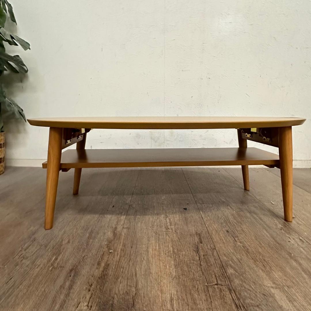 【新品・未使用】　　　アウトレット　折りたたみ式　テーブル 幅90ｃｍ 新品・未使用】 折りたたみ式 センターテーブル 90cm - メルカリ