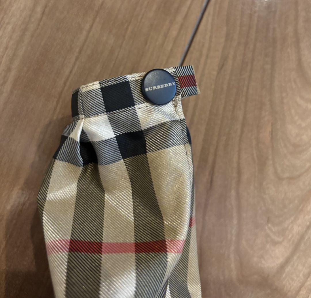 BURBERRYロンドン　ノバチェック柄　折りたたみ傘　ベージュ