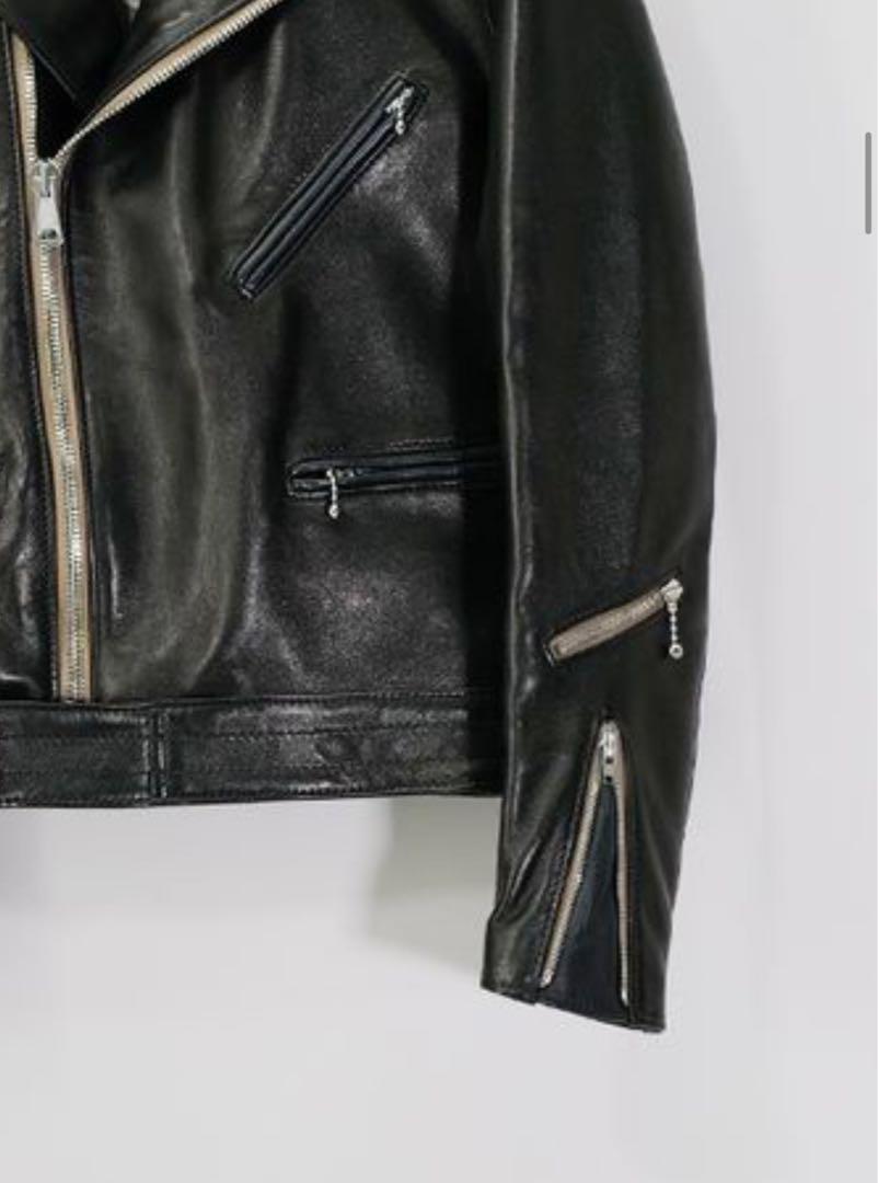 ほぼ新品　ルイスレザー　サイクロン- シープ。Black x Navy 38