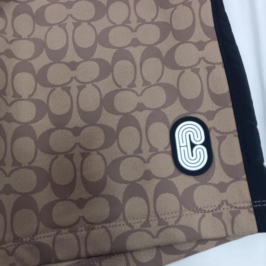 美品　COACH コーチ　ロゴ入り　ブラウン系　ハーフパンツ　セットアップ