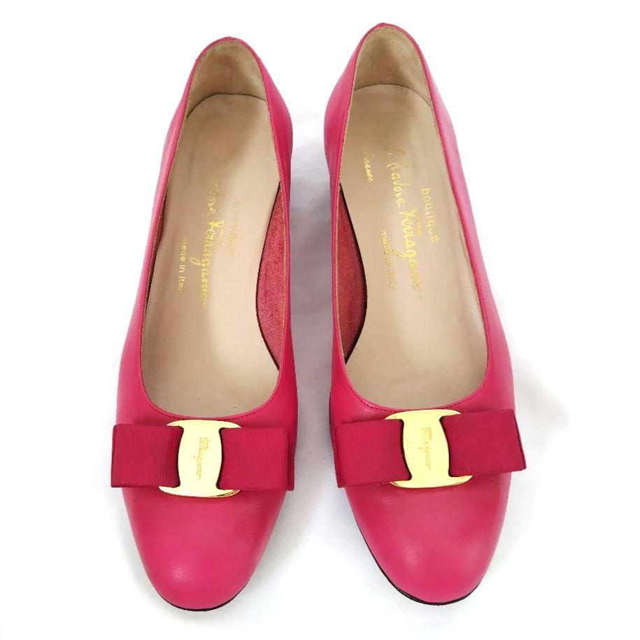 サルヴァトーレ・フェラガモ【Ferragamo】ヴァラ パンプス ピンク