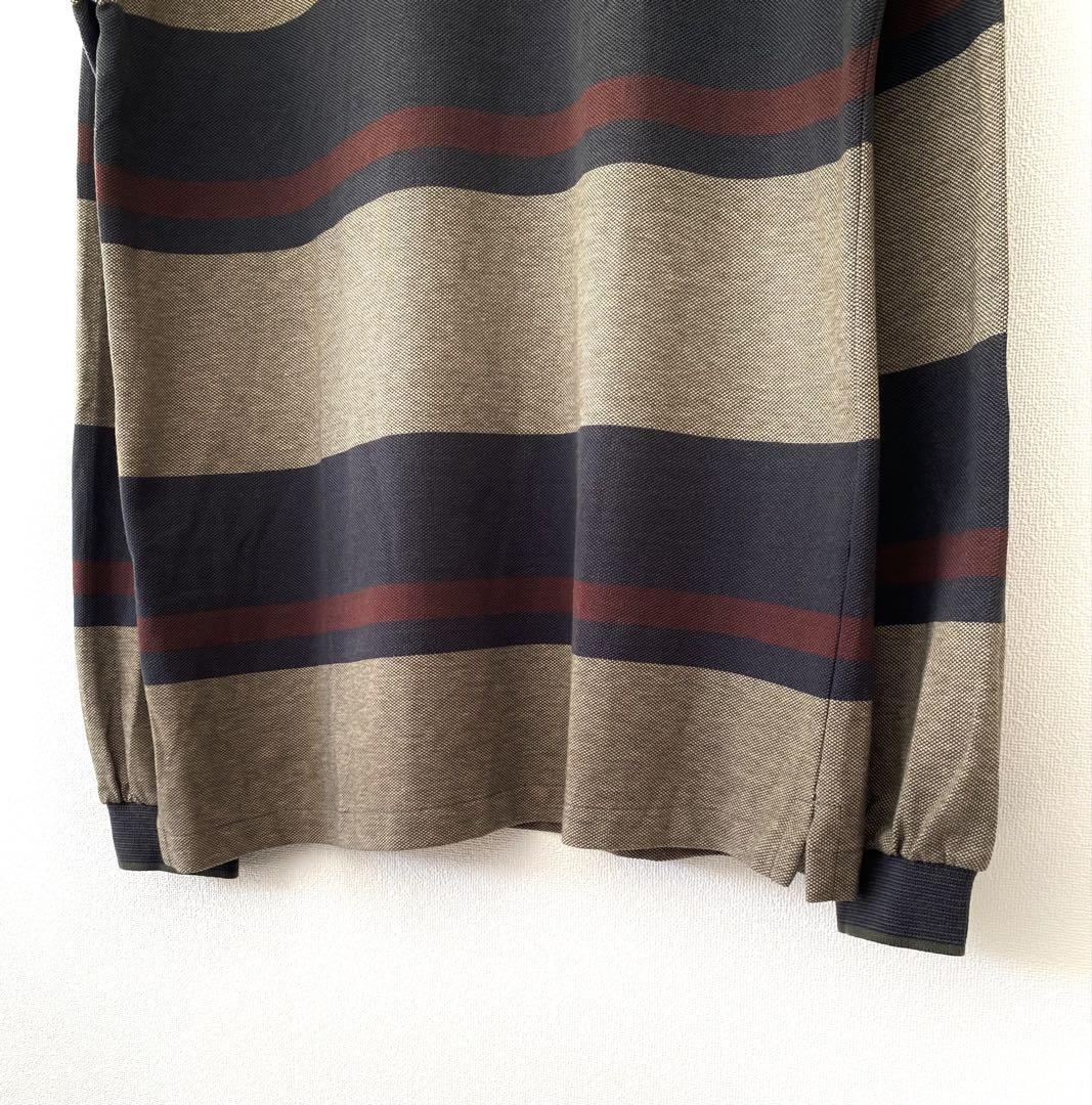 トップス Lands' End border polo L/S