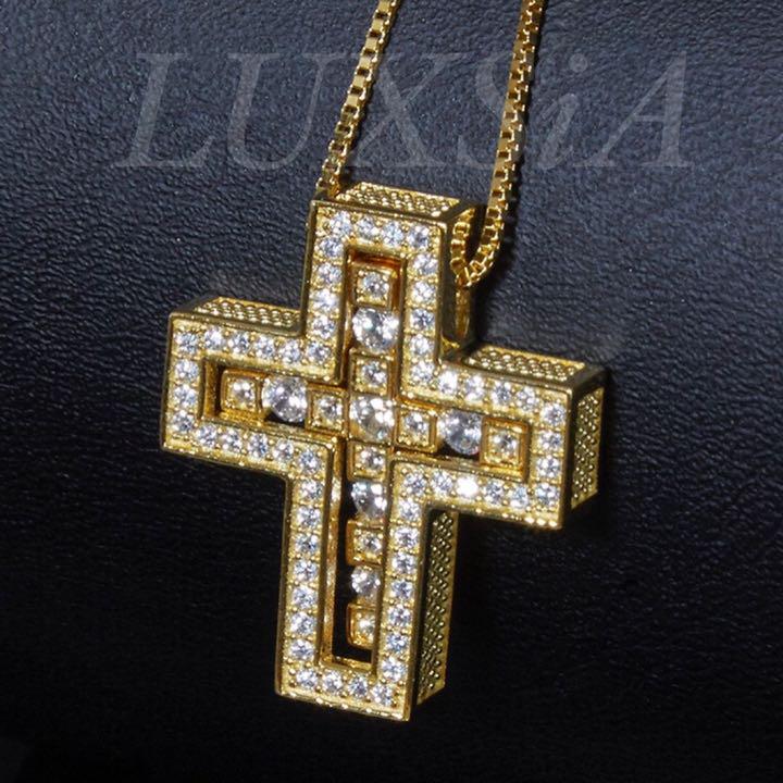 超目玉アイテム 2個セット22k Plating クロスネックレス 十字架 メンズ ギフト ペア 絶賛 Talalsalman Com