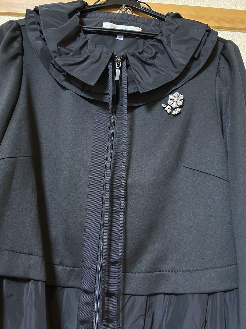 新品 タグ付】スーパービューティ ティアード ロングコート 40 M