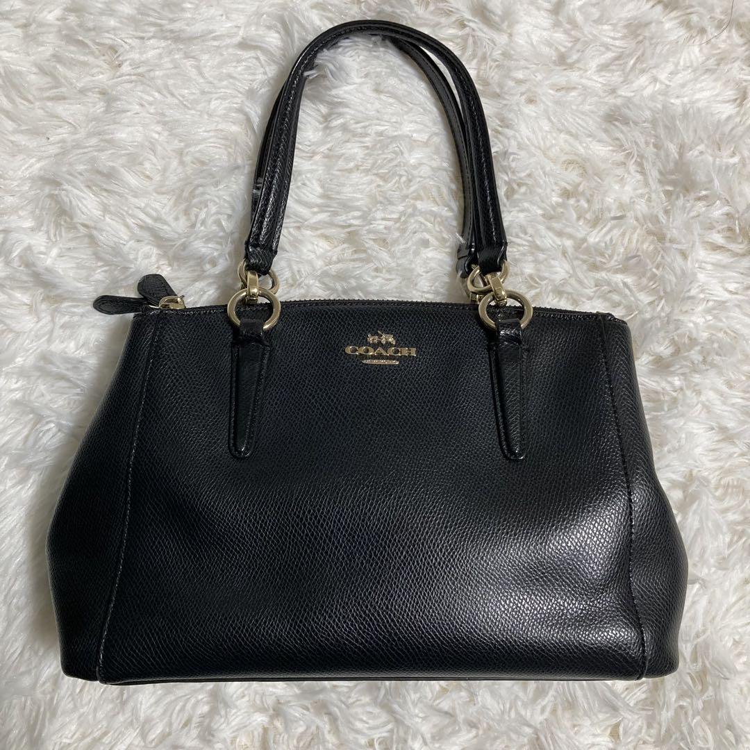 人気ファッション - 美品 コーチ ショルダーバッグ 2way 黒