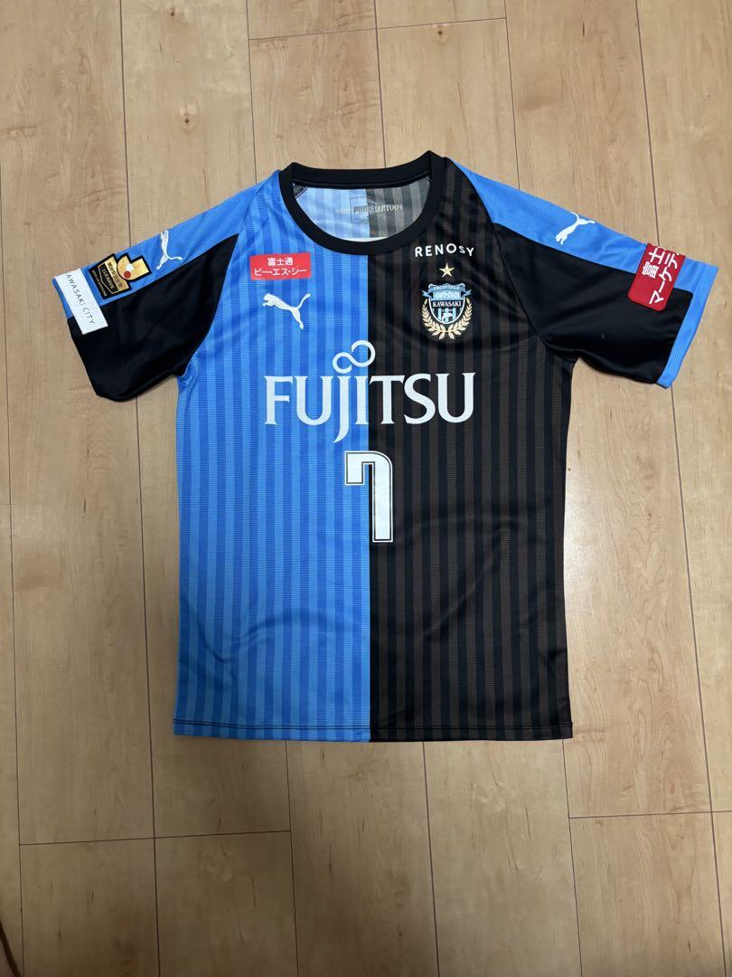 川崎フロンターレユニフォーム 車屋紳太郎 #7 中古 サイズS